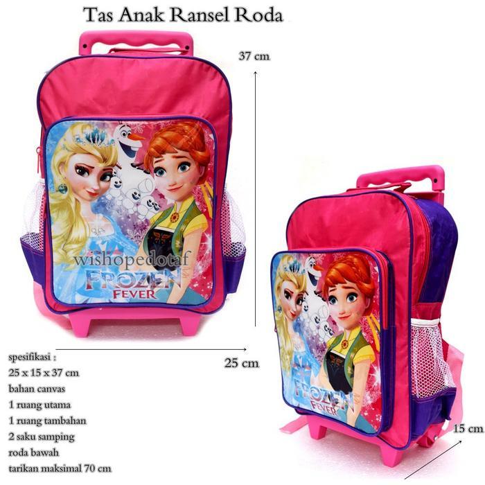 tas roda murah anak froz k - ungu