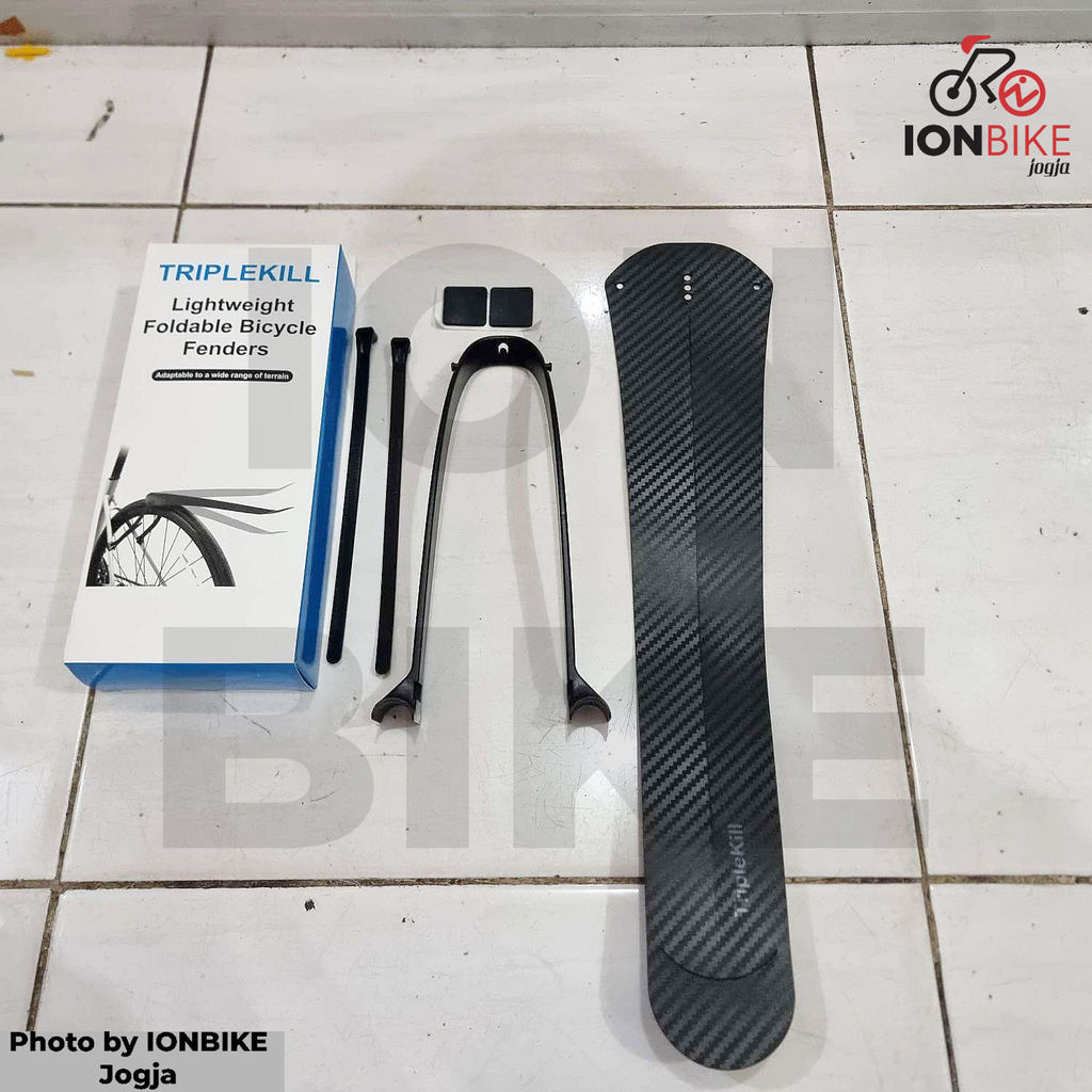 Fender Triplekill TK201 MOTIF CARBON Mud Guard TK-201 - Sepeda Gravel Fixie Roadbike Road Bike Balap