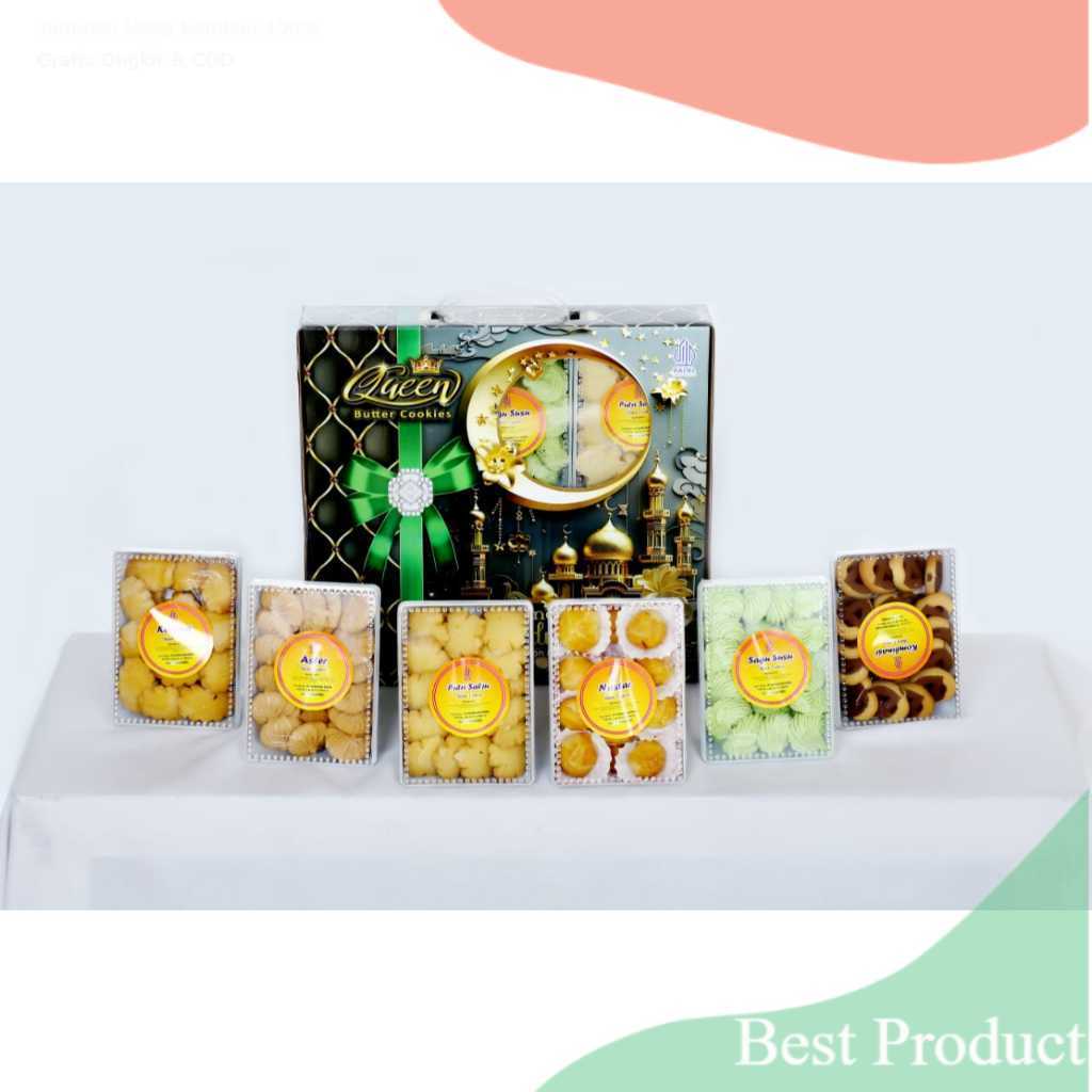 Paket Kue Lebaran INTAN SARI QUEEN/parcel lebaran/grosir kue lebaran/butter cookies- Set Hadiah Hemp