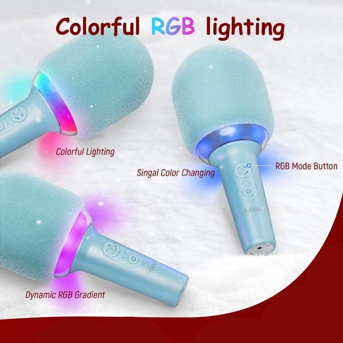 FIFINE E2 Karaoke Microphone Bluetooth Wireless Mic Speaker - UE