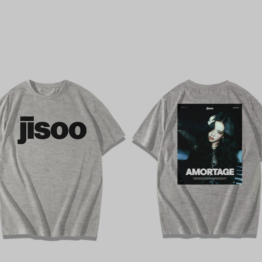 Kaos Jisoo Amortage / Kaos Kim Jisoo / Kaos Jisoo Blackpink / Kaos Kpop Fansmerch