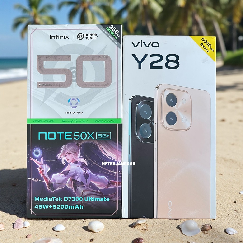 Second Infinix Note 50X 5G 8/256Gb & Second Vivo Y28 6/128Gb Mulus Fulset Sesuai Gambar