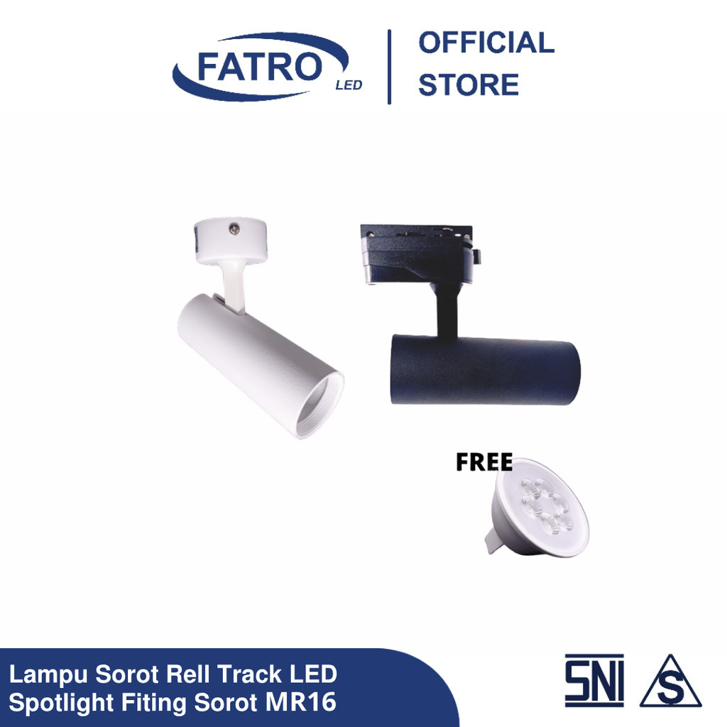 FATRO LAMPU SOROT PLAFON & REL MR 16 / Lampu Sorot Dekorasi - LAMPU SOROT / FITING SOROT MR16