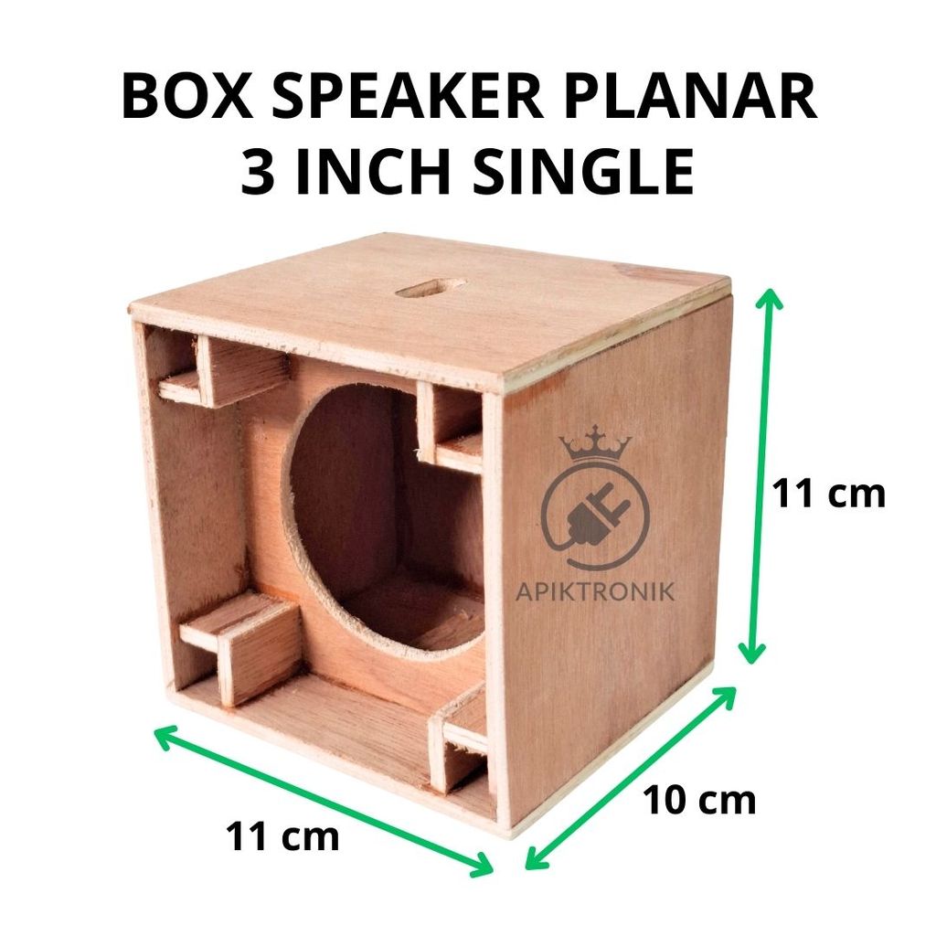 Box Speaker 3 Inch Planar Single Box Kosongan Speaker Mini