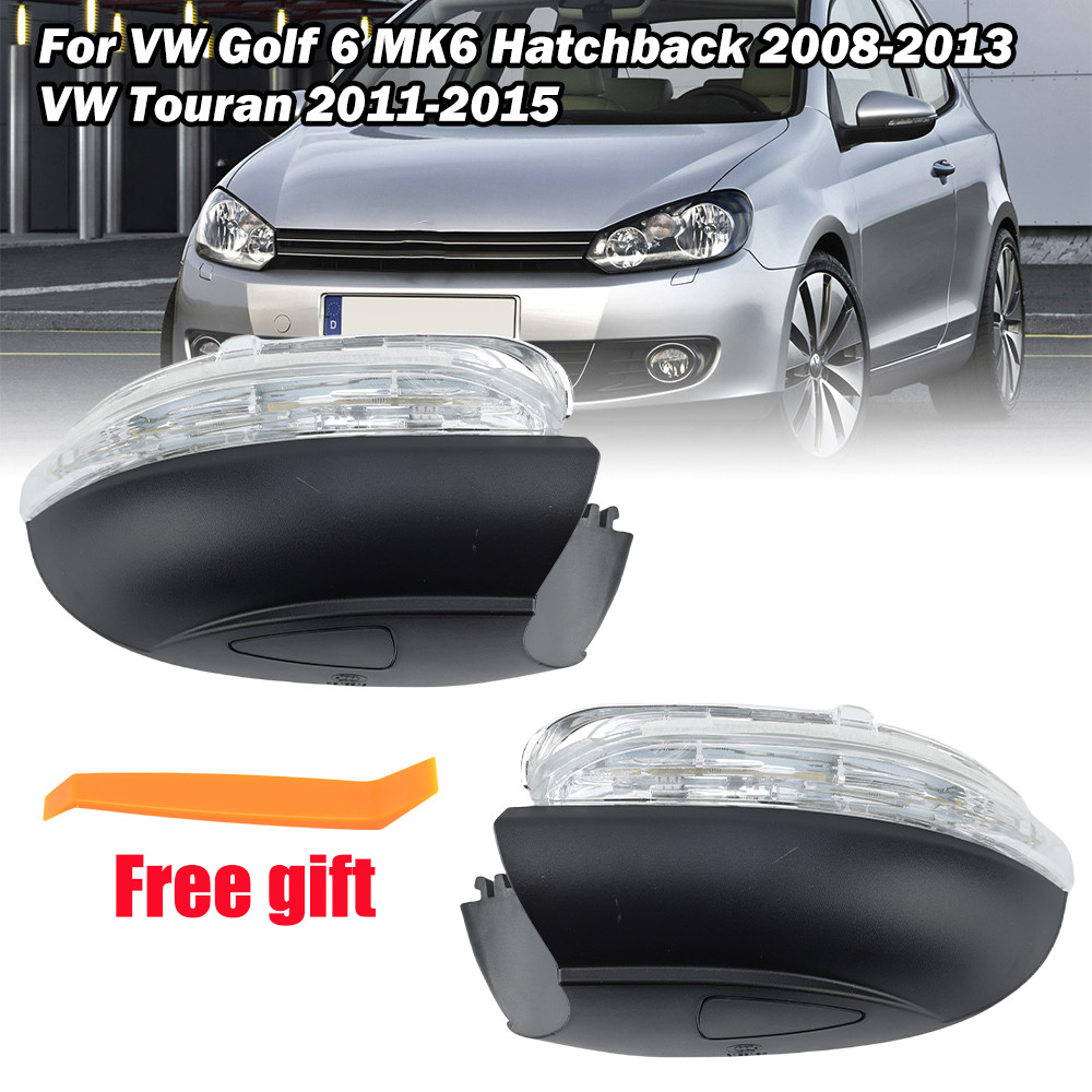 Lampu Sein Bawah Spion Belakang Untuk Volkswagen Golf 6 MK6 2008-2013 Untuk VW Touran 2011-2015 Akse