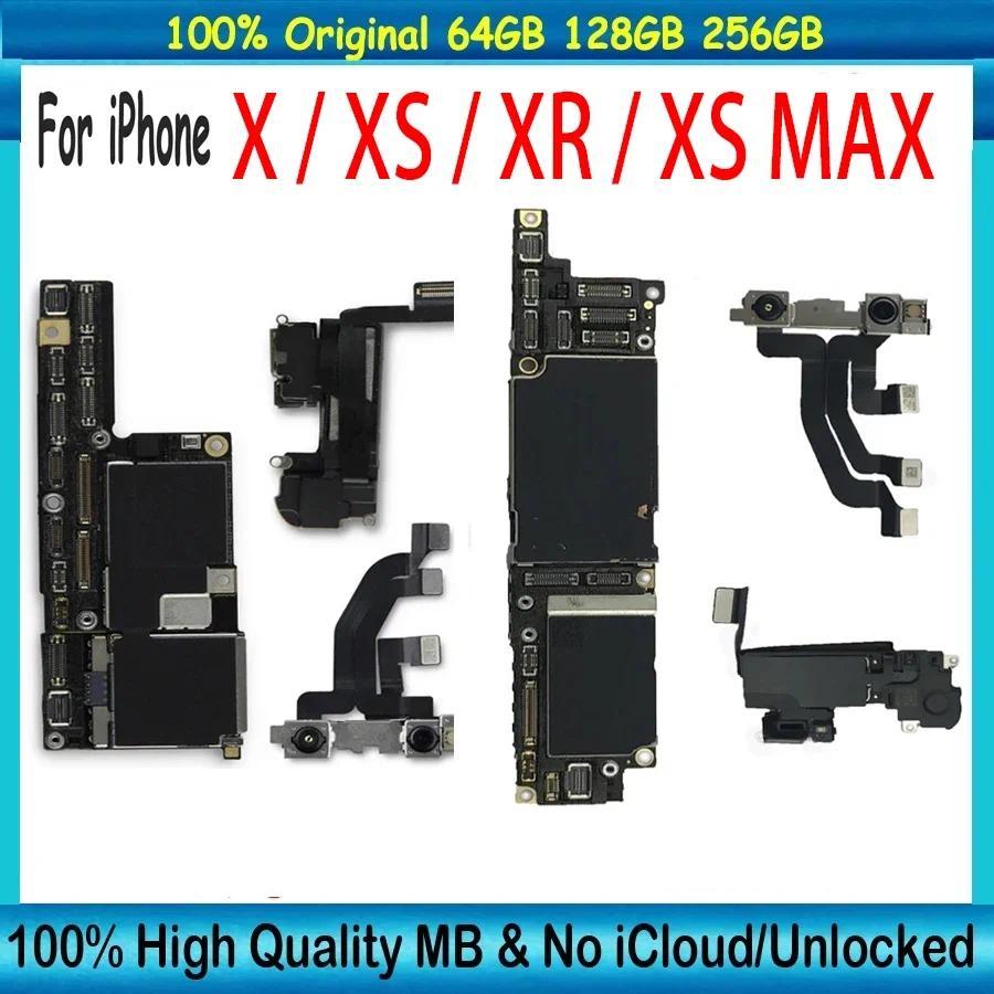 Free icloud shippin Original Mainboard For iPhone X XS XR XS Max Motherboard Face ID Full ips Unlock