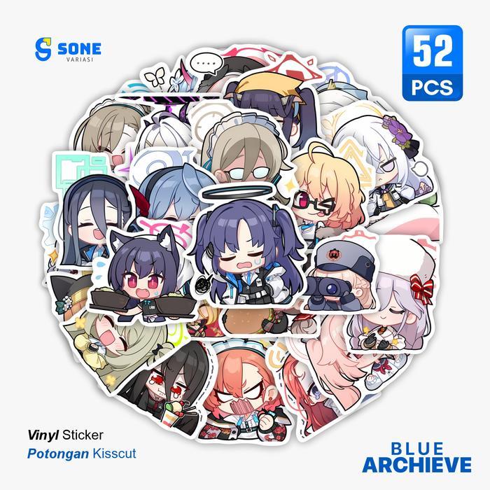Stiker BLUE ARCHIEVE / Sticker ANIME Dekorasi Laptop Aesthetic Paper Vinyl Premium