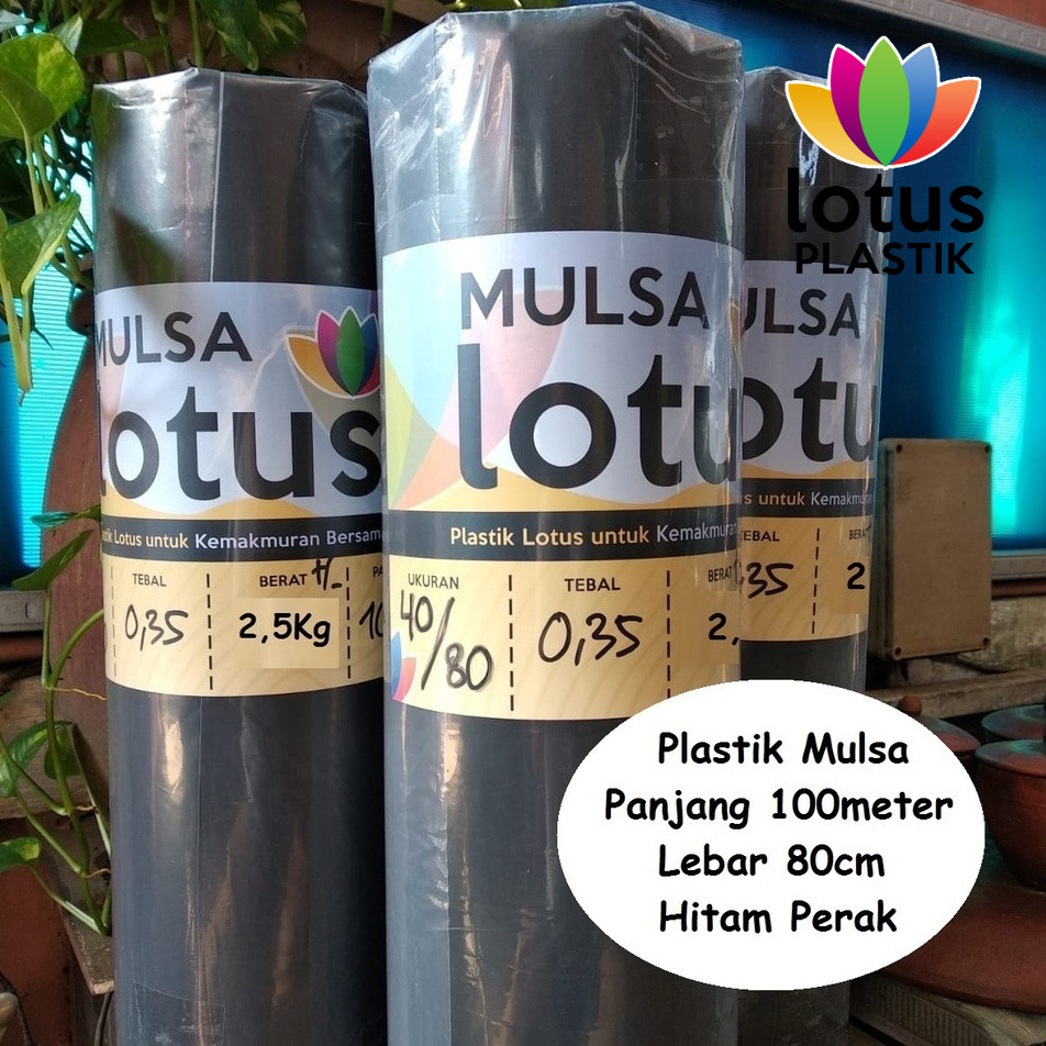 plastik mulsa plastik pertanian plastik hitam perak 1 rol roll Lebar 80 cm Panjang 100 meter tebal k