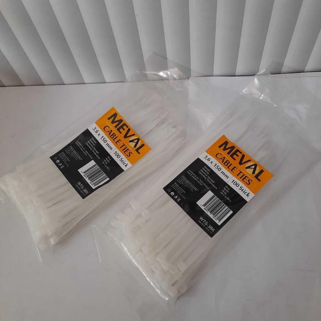 MEVAL Kabel Ties 3,6X150mm Cable Ties - 15cm