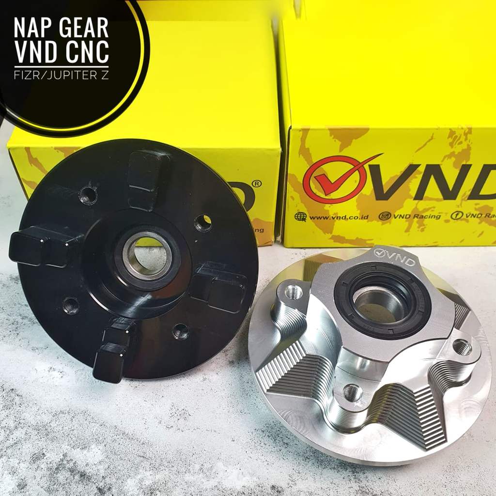 Nap Gear VND CNC Jupiter Z/ Jupiter Mx Old/ Vega ZR/ F1ZR Hitam/Silver