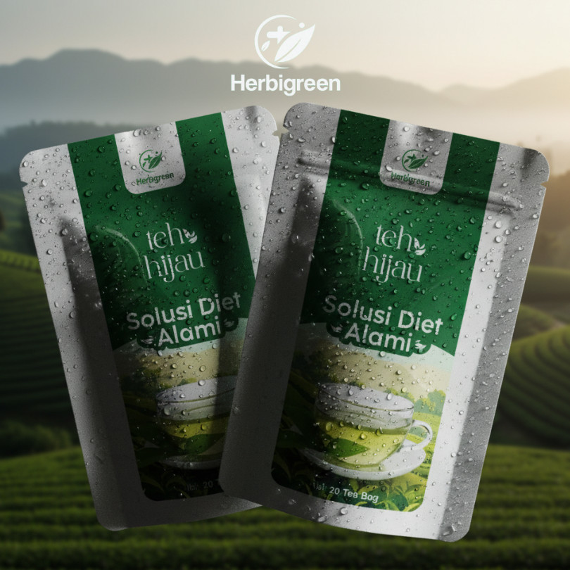 (BUNDLING MURAH) HERBAGREEN - TEH HIJAU DIET PELANGSING / TEH HIJAU ORIGINAL / TEH HIJAU PENURUN BER