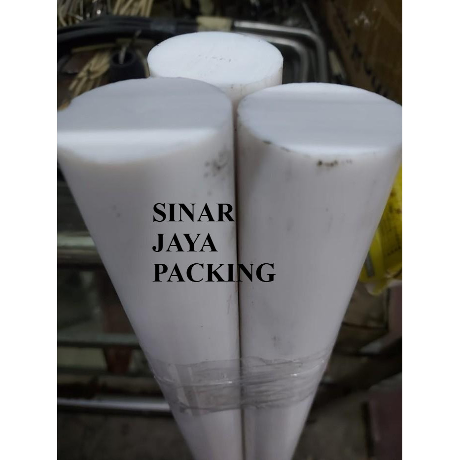 Teflon PTFE Batangan Rod 50mm x 1 meter
