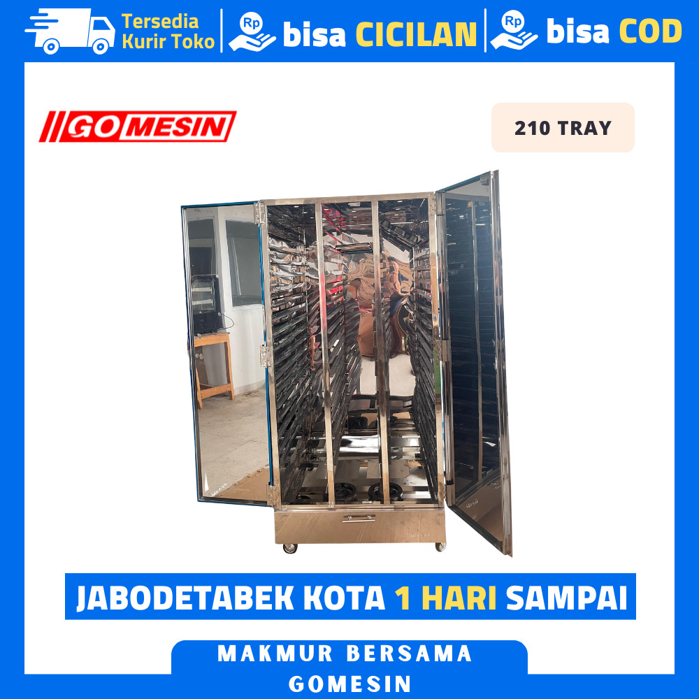 Mesin Pengering Ompreng 210 Tray - Pengering Ompreng MBG Stainless 210 Tray