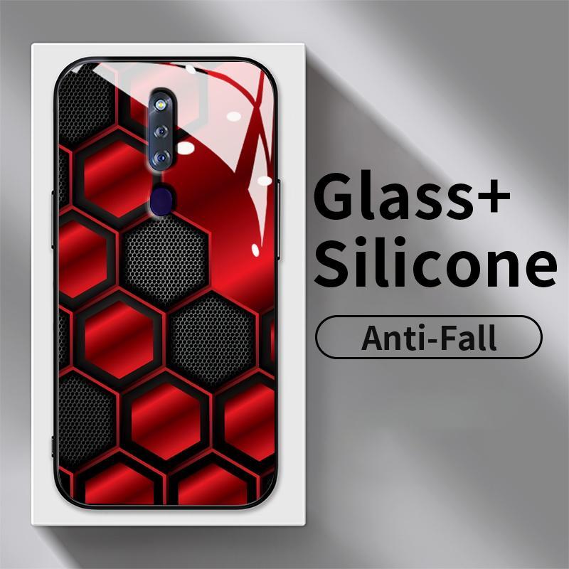 Casing OPPO F11 Pro F9 F5 Youth F27 F7 F15 F17 F19 F19s F1s F21 4G F21s F23 F25 Find X3 Lite K9x Gla