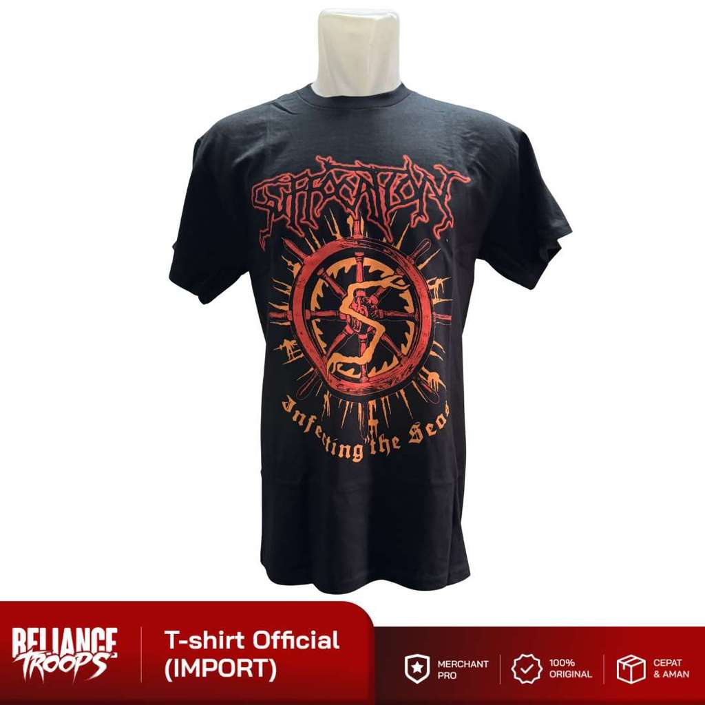 T-shirt Official |  Suffocation - Infecting The Seas (Black)