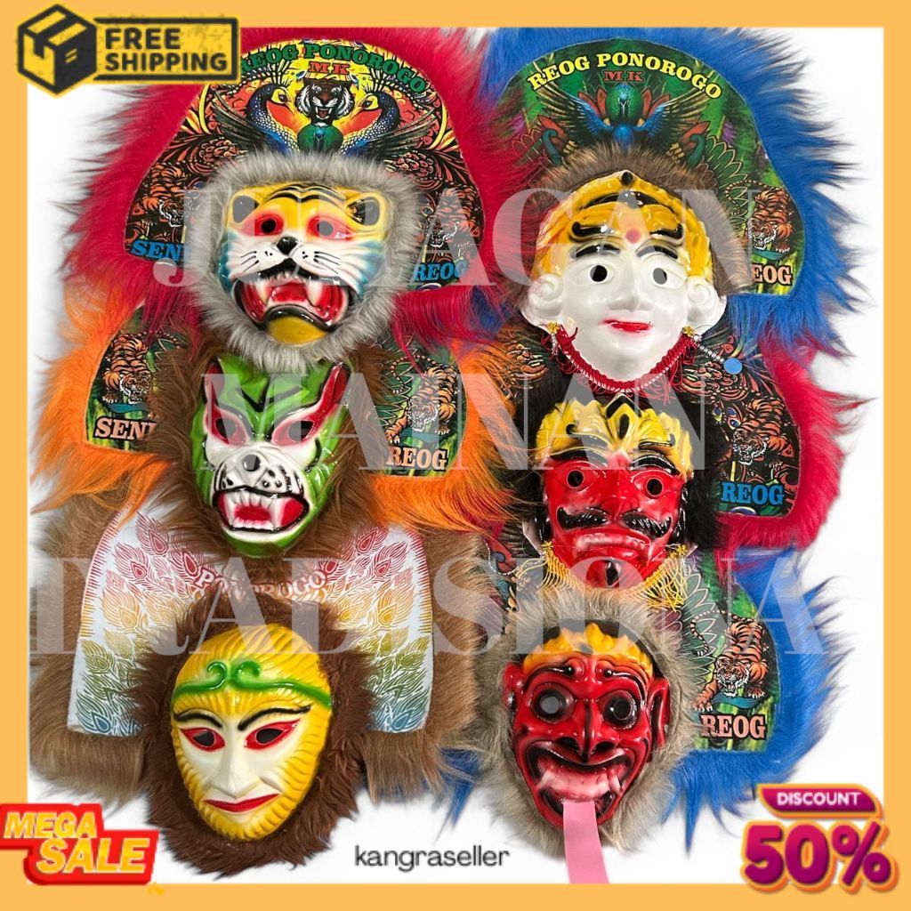 KGS MAINAN TRADISIONAL TOPENG REOG ANAK / MAINAN TOPENG REOG MURAH BERKUALITAS