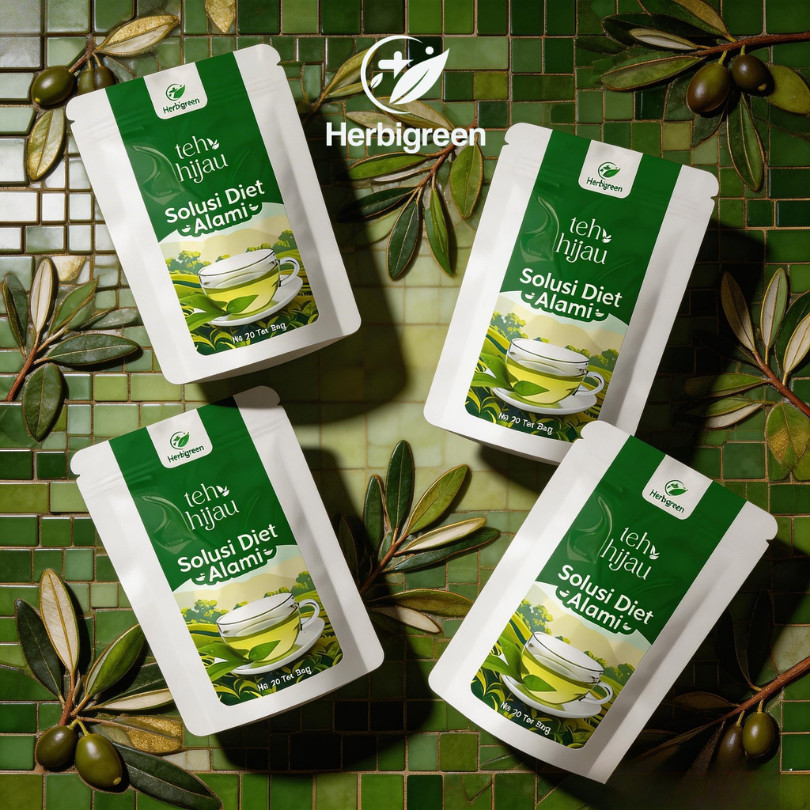 HERBIGREEN Teh Jati Cina Celup Teh Diet Detox Daun Jati China Celup Teh Daun Jati Cina Celup Teh Jat