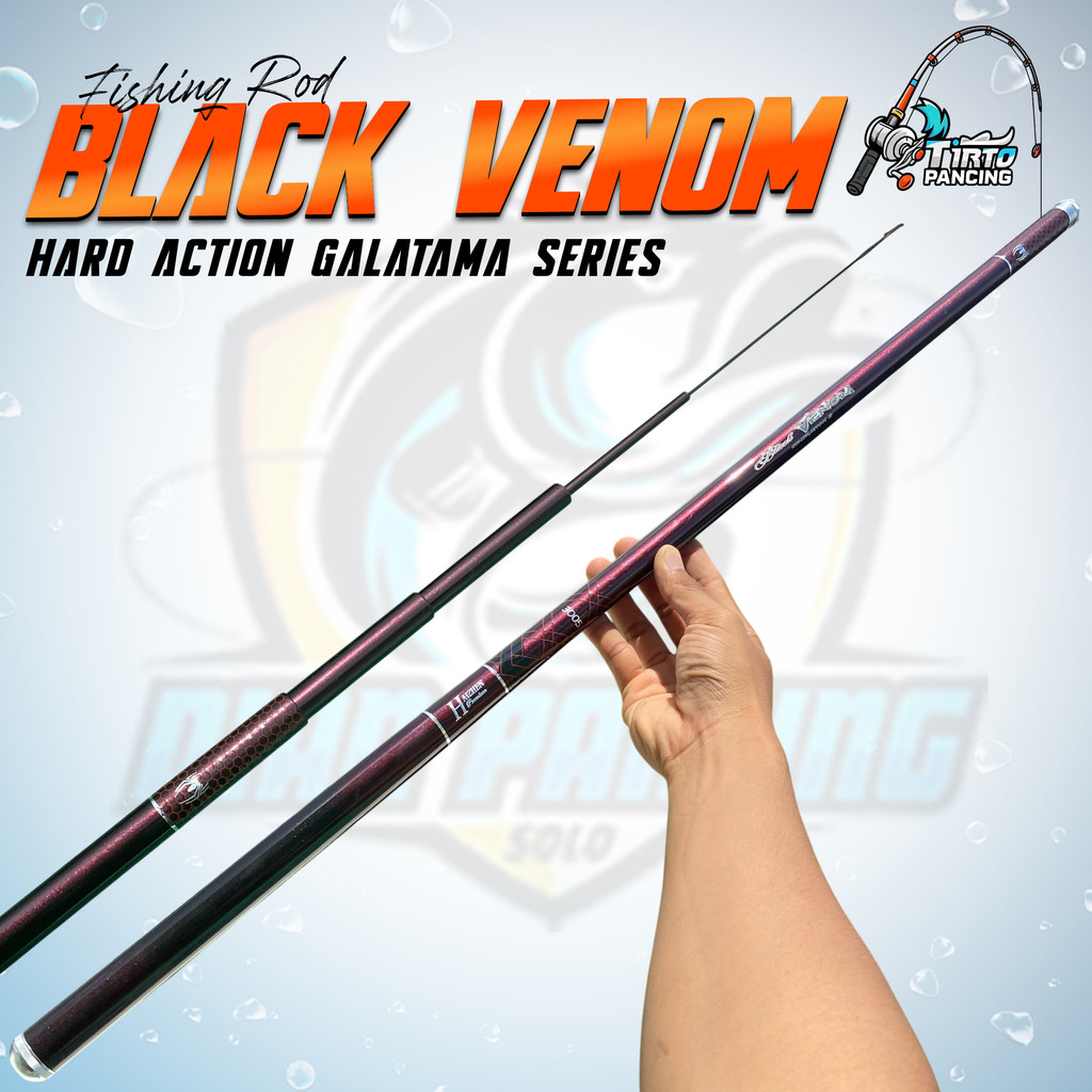 JORAN TEGEK HAIZHEN PREMIUM BLACK VENOM GEN 2 Spek kaku ruas panjang carbon Material