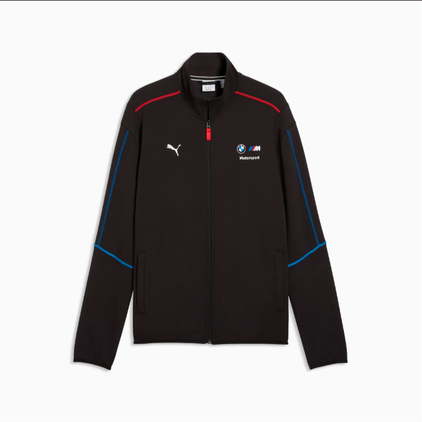 PUMA Jaket Ekslusif Collab BMW Pria BMW MMS Sportswear MT7 Track Jacket Warna PUMA Black - 634875 01