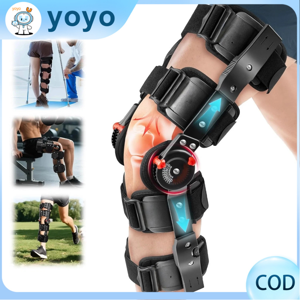Deker Terapi Lutut Penyangga Terapi Lutut Adjustable Patah Kaki Terapi Kaki Knee Brace Alat Penopang
