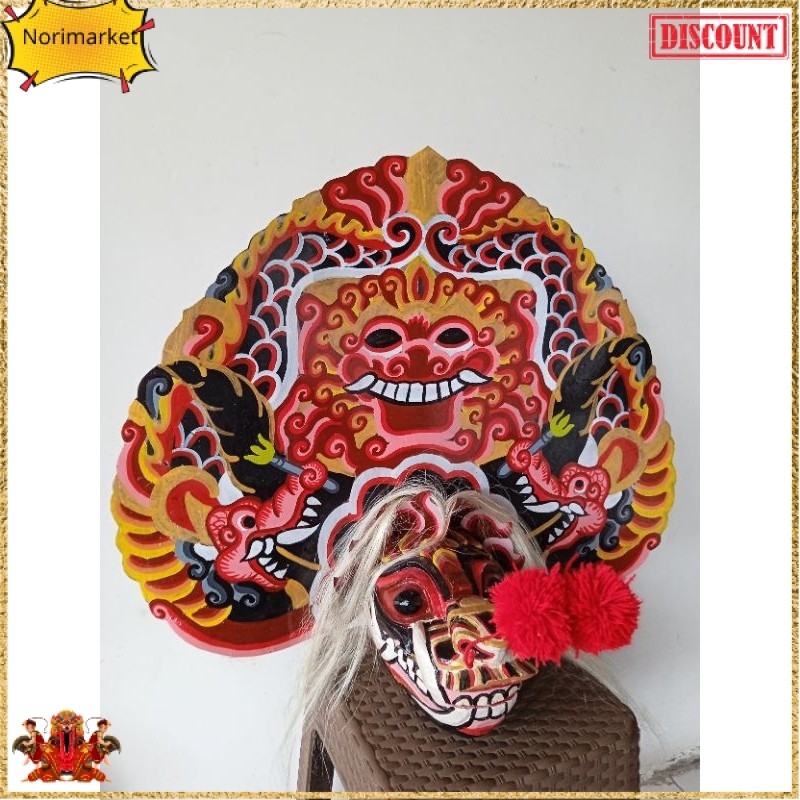 barongan telon,barongan kayu, barongan telon, barongan pentas NM -60