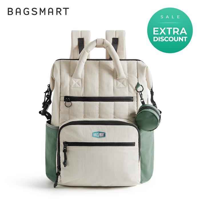 BAGSMART PAZ Tas Ransel Bayi 25L, Tas Travel Ringkas untuk Ibu & Ayah, Kapasitas Besar Anti Air deng