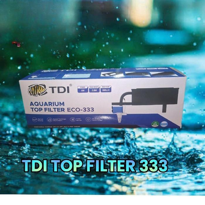 top filter gantung aquarium filter atas aquarium TDI ECO 333 untuk aquarium 40 cm - 50 cm TIGER DATZ
