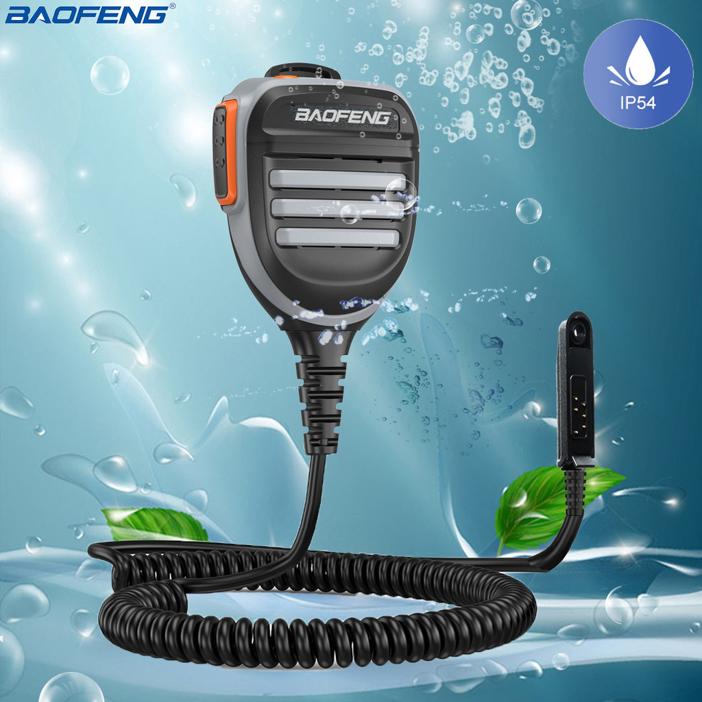 Baofeng Waterproof Speaker Mic For BaoFeng UV-9R Plus UV-XR UV-9R Pro GT-3WP Waterproof Walkie Talki