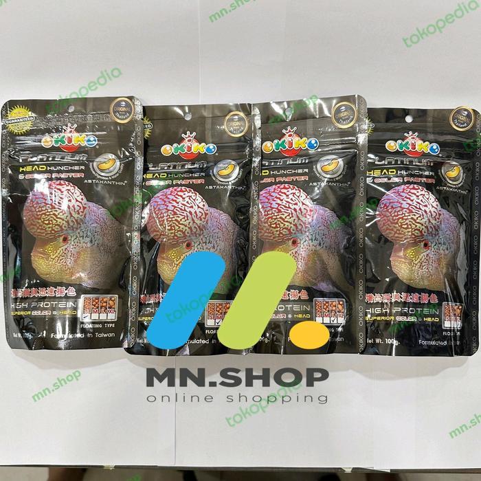 Pelet Okiko Platinum 100Gram / Pelet Ikan Louhan / Pelet Louhan - M