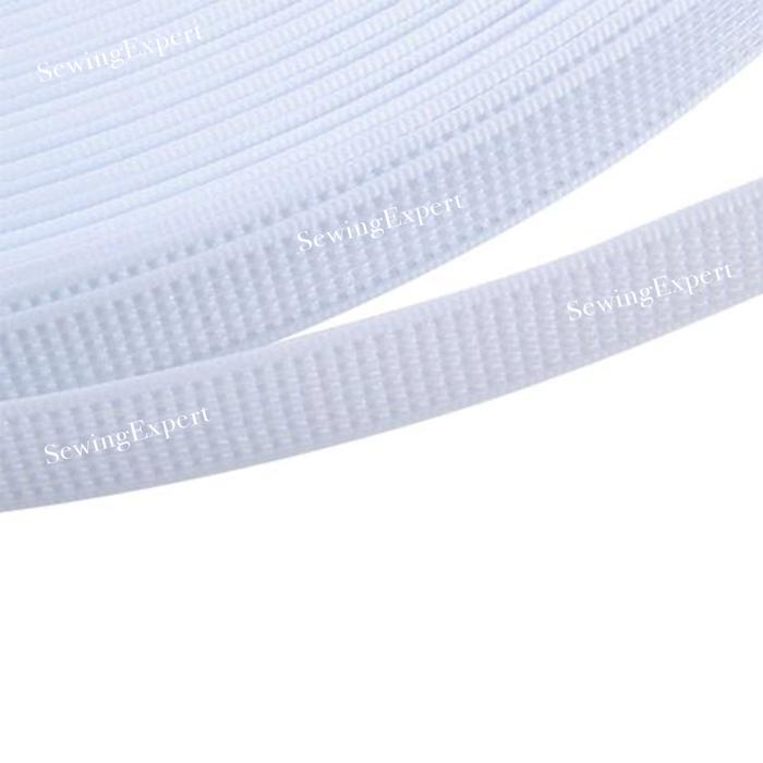 (1 Roll) BALEN JAHIT 6mm 8mm 12mm / Tulang Kamisol Putih 41 Meter (45 Yard) Polyester Boning / Tulan