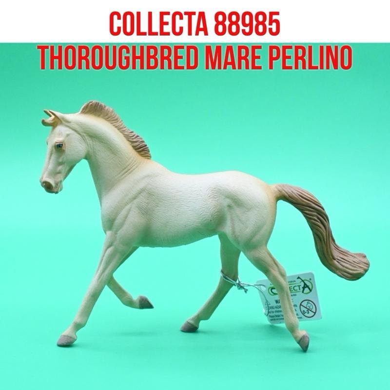 CollectA 88985 Thoroughbred Mare Perlino Horse Kuda Betina Equus Caballus | Mainan Binatang Miniatur