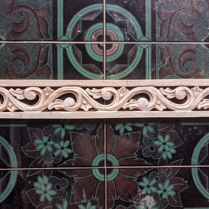 Ornamen Ukir Kayu Lung Lis 60cm x 9cm - Ukir Kayu Tempel Lung Lis