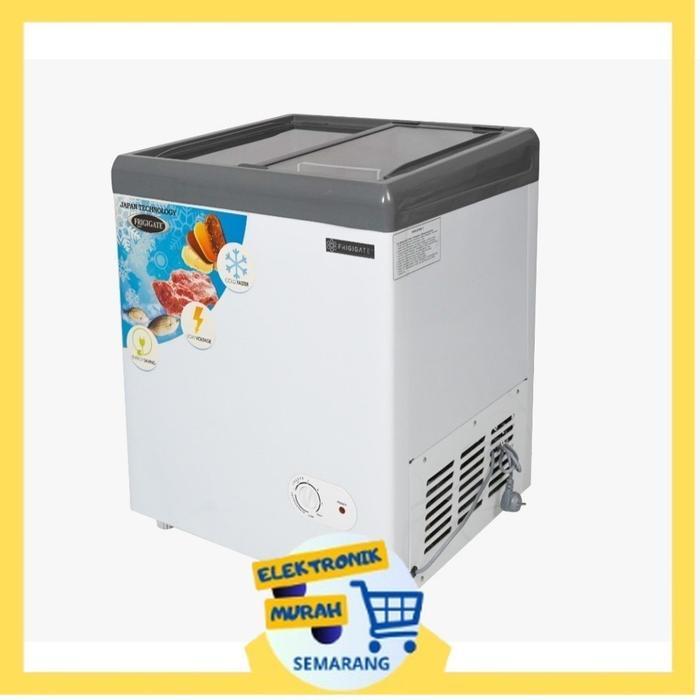 FRIGIGATE CHEST FREEZER Frigigate CF-120 SDF 100 Liter Sliding Door Frozen Food box freezer [EMS]