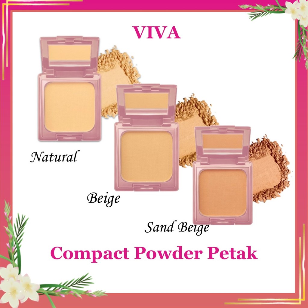 VIVA COMPACT POWDER PINK 12GR - GLOW UP WITH UV PROTECTION - VIVA COMPACT POWDER PINK