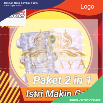 Ready  Aksesoris silicon sambungerigi gerigii besar  Gerigi (KONDOM GERIGI GOLD BAO (1 box isi 2 pic