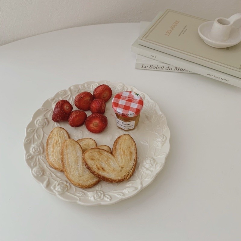 LEIA ARTE Plate Teacup Gelas Kopi Piring Makan Aesthetic Keramik Cangkir Teh Homecafe Korea Mug Minu