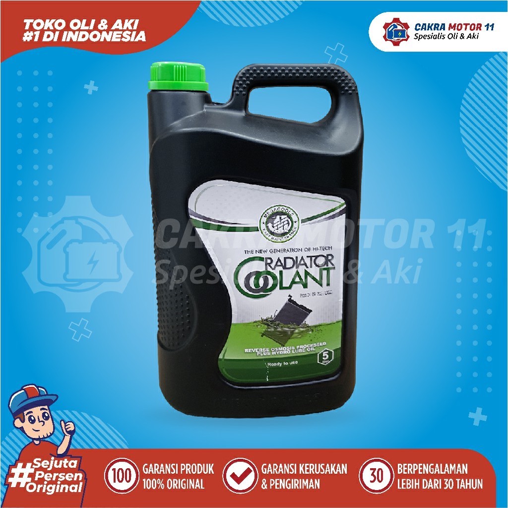 Megacool Radiator Coolant Green 5lt