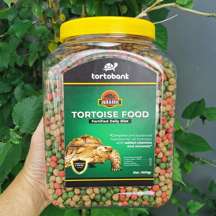 1 KG JURASSIC TORTOISE FOOD PELET KURA DARAT SULCATA PARDALIS ALDABRA CHERRYHEAD REDFOOT INDIAN STAR