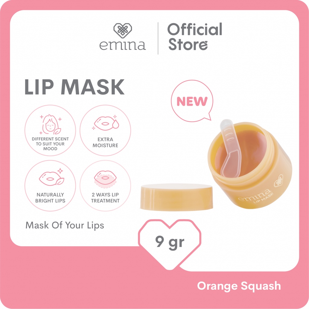 Emina Lip Mask 9 g - Masker Perawatan Bibir Lembab Image 3