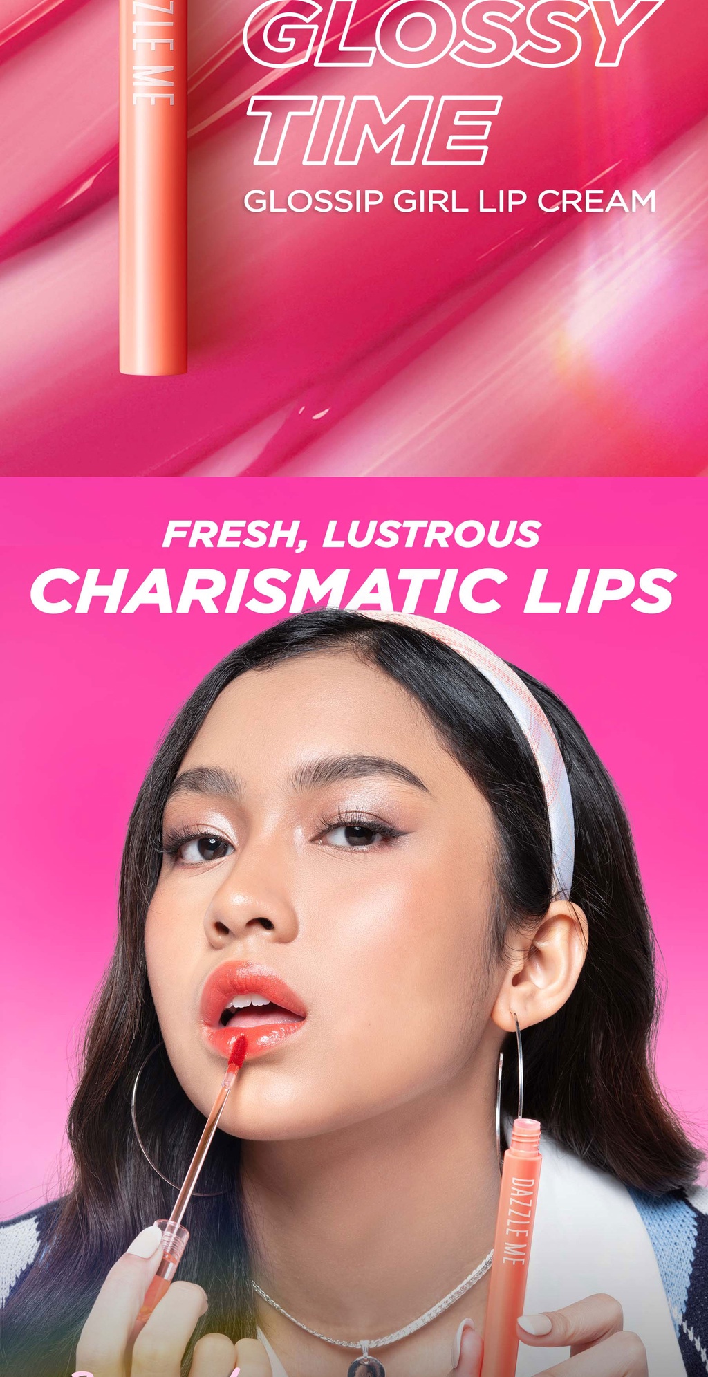 Jual [New Launch] DAZZLE ME Glossip Girl Lip Cream Hyper Hydrating