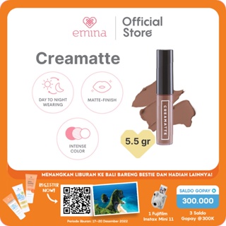 Image of Emina Creamatte 5.5 g - Matte Lip Cream with Vit E