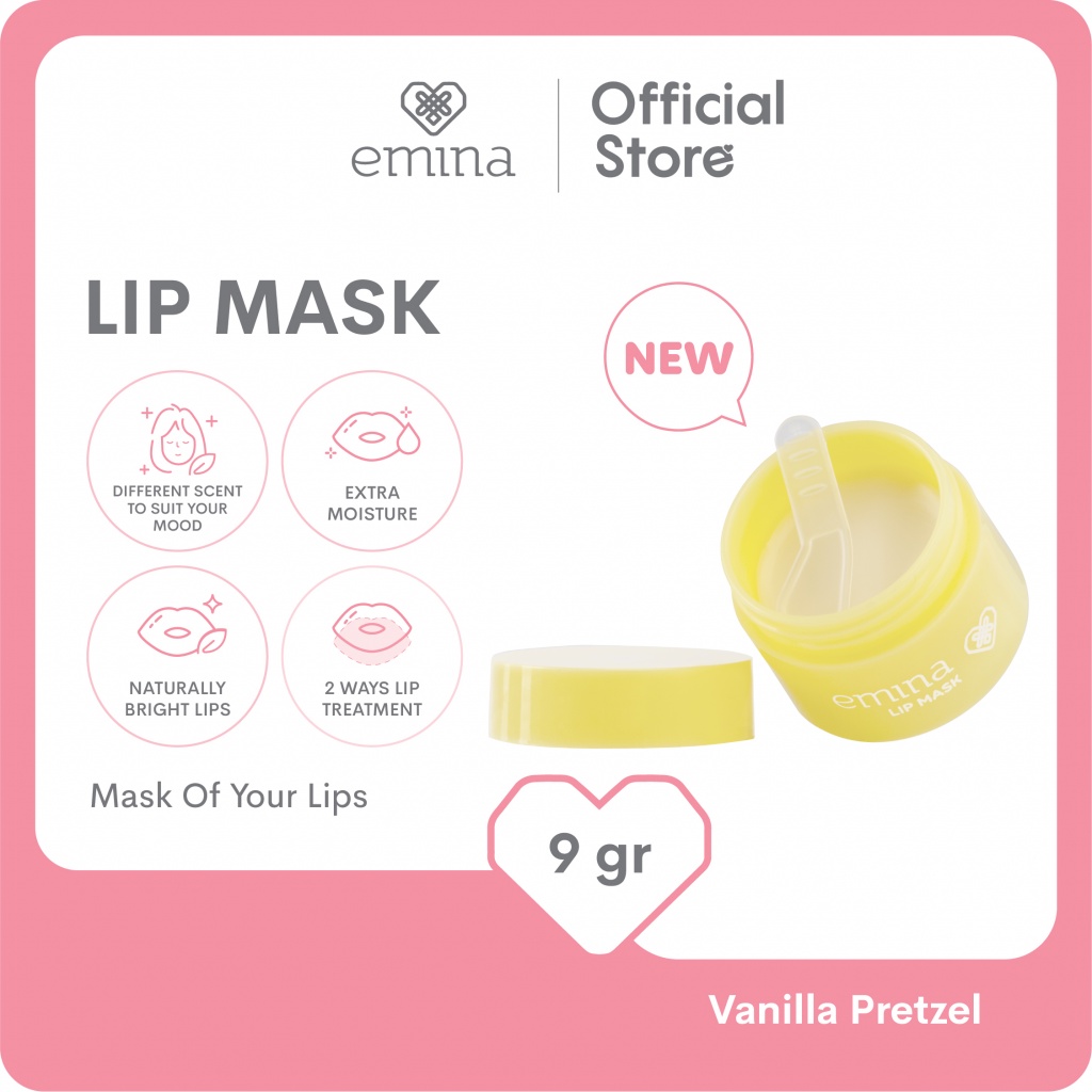 Emina Lip Mask 9 g - Masker Perawatan Bibir Lembab Image 2