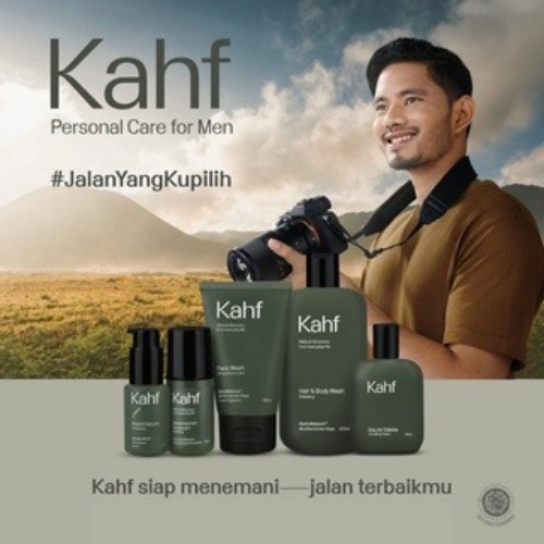 Kahf Skin Energizing and Brightening Face Wash 100 ml - Sabun Pembersih Wajah Pria Untuk Kulit Cerah Bebas Kusam