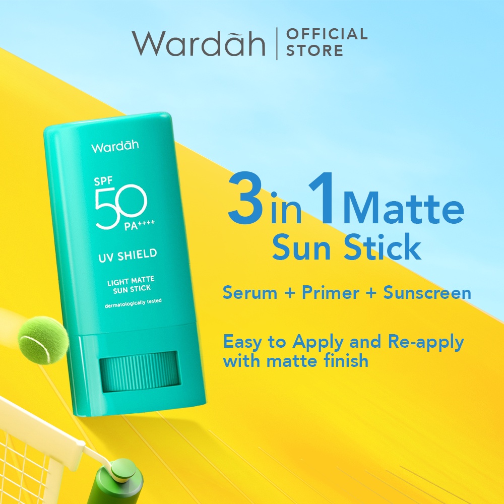 7. Wardah UV Shield Light Matte Sun Stick - Sunscreen Wardah Untuk Kulit Berminyak 