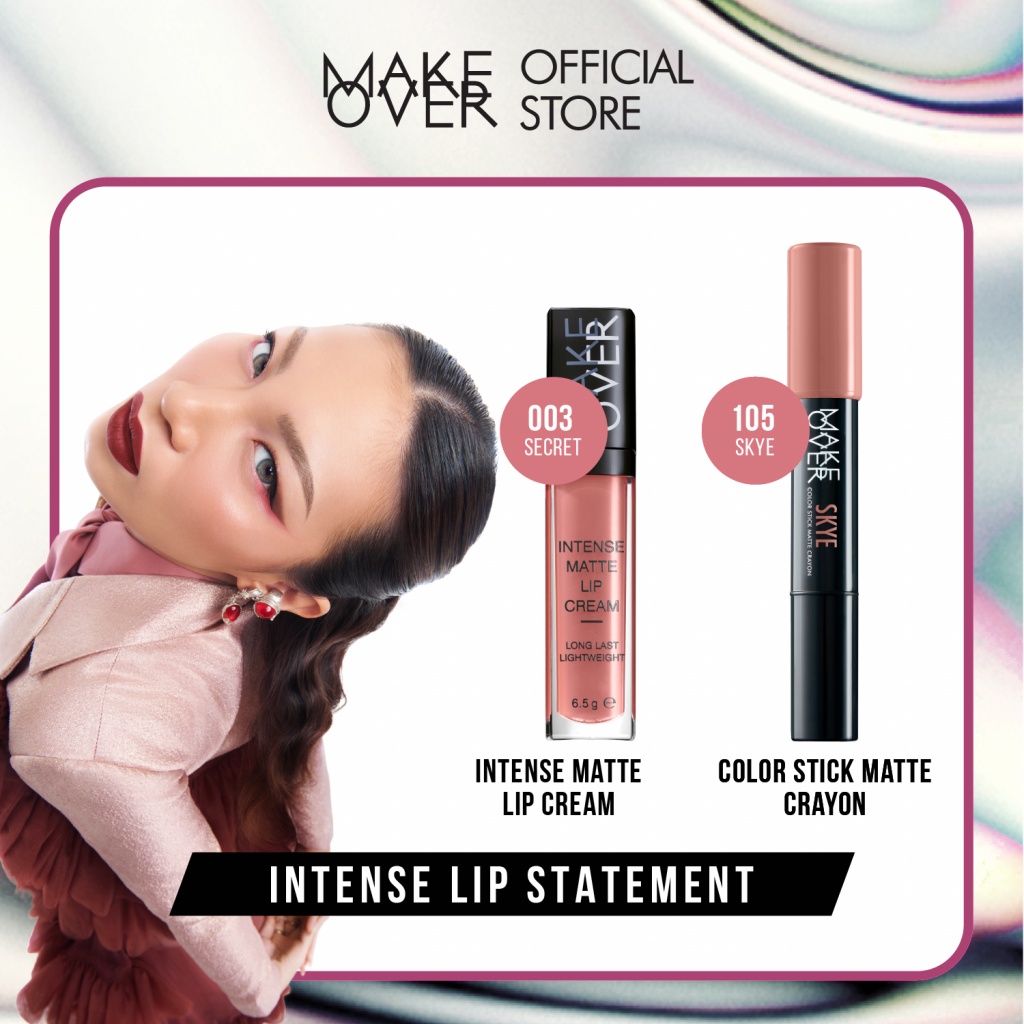 Make Over Intense Lip Statement  : Intense Matte Lip Cream, Color Stick Matte Crayon