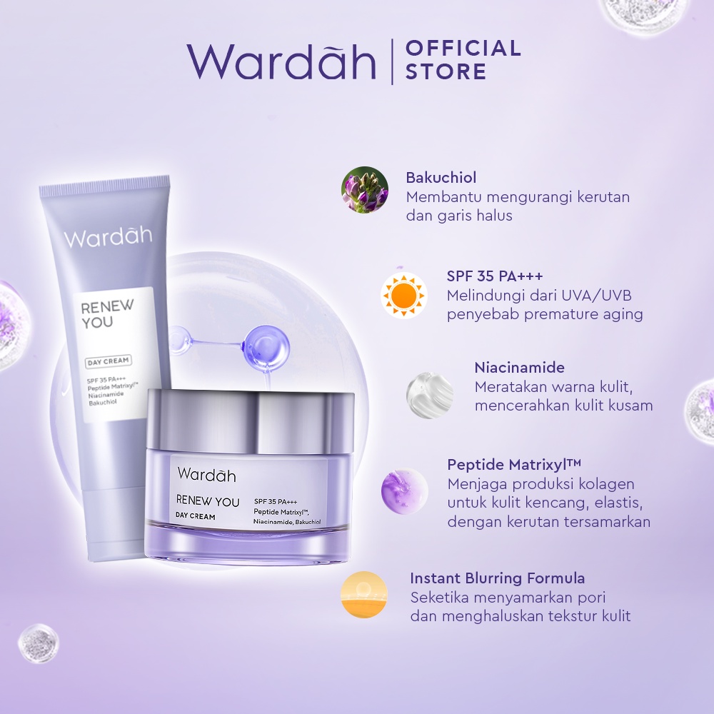 3. Wardah Day Cream Renew You Anti Aging - Sunscreen Wardah Untuk Kulit Berminyak