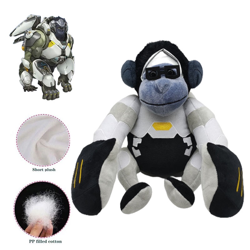 Dapatkan Lembut Squishy Overwatch Jumbo Winston Mainan Mewah Hadiah Xmas