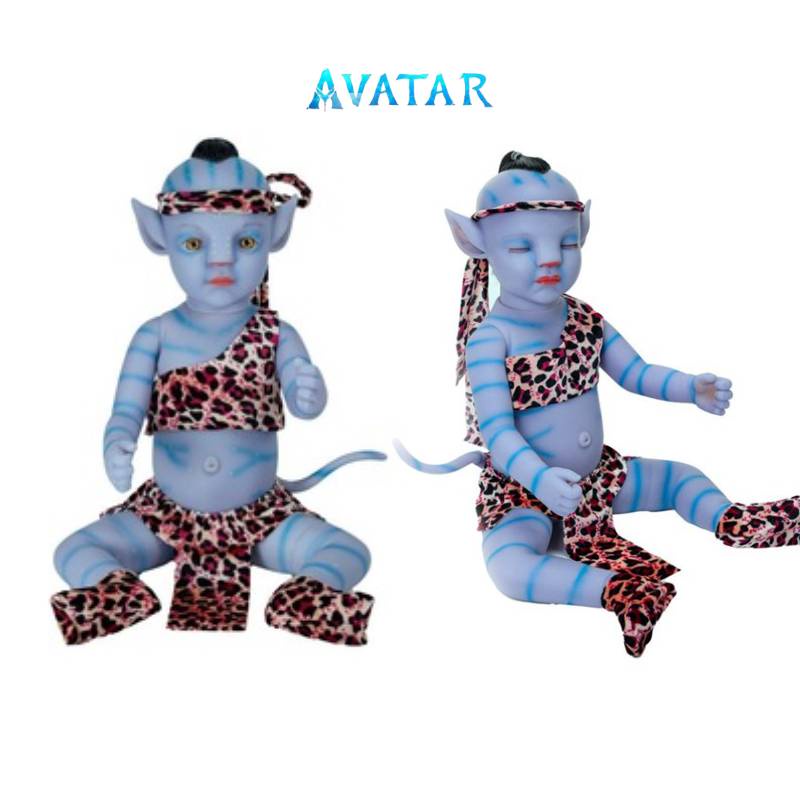 Boneka Baby Avatar Reborn Luminous Full Silica Gel Bisa Dicuci 12in