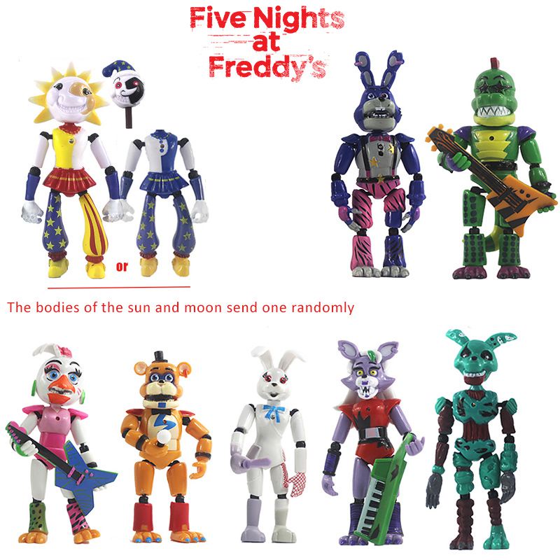 Anime Fnaf Ramah Lingkungan Lima Malam Action Figure Mainan Karakter Freddy Untuk Fans