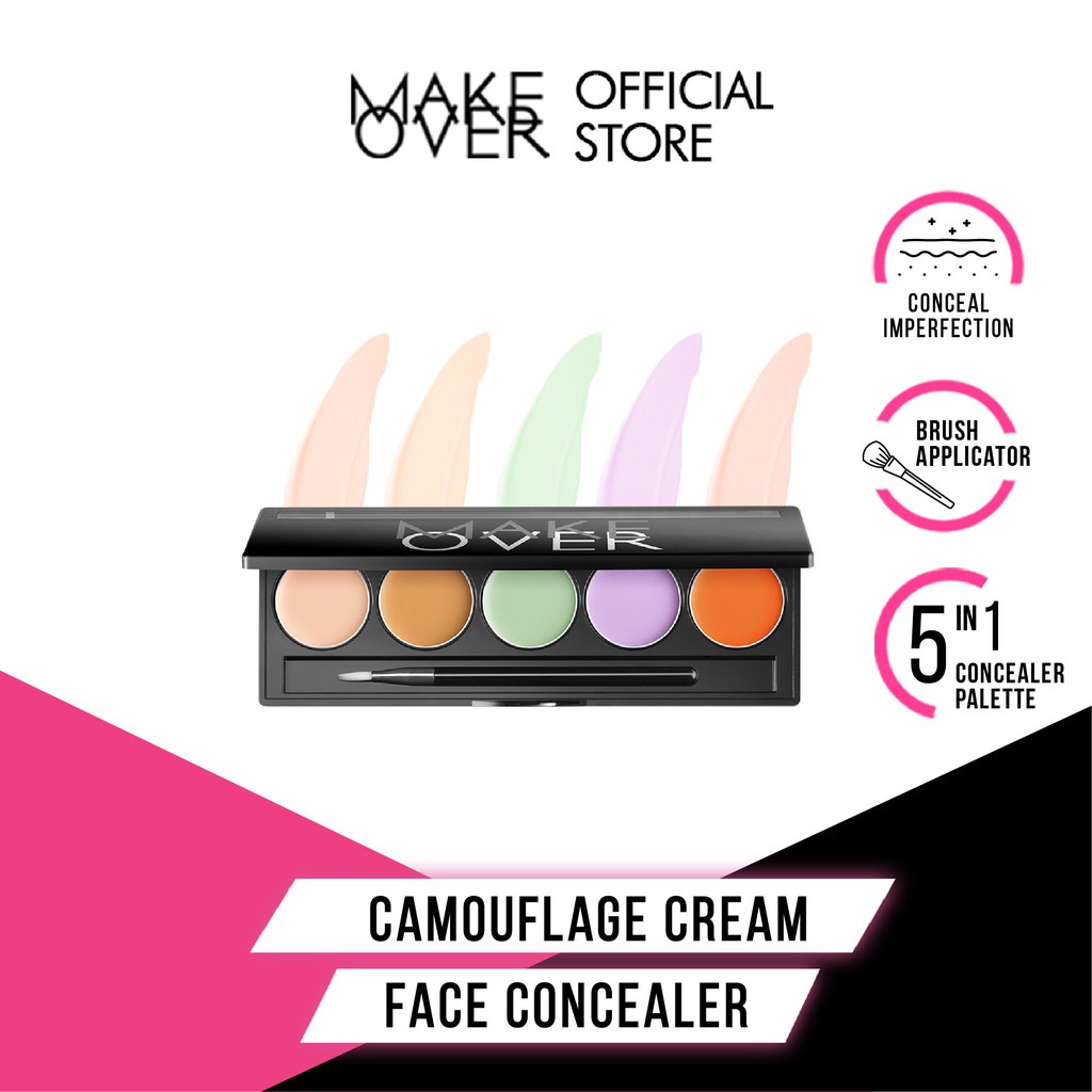 MAKE OVER Camouflage Cream Face Concealer 5X2 g - Concealer Palette